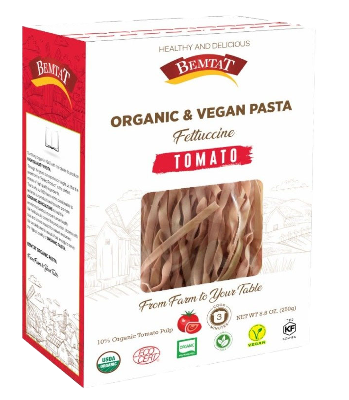 Organik & Vegan Domatesli Fettuccini Makarna   250 gr.